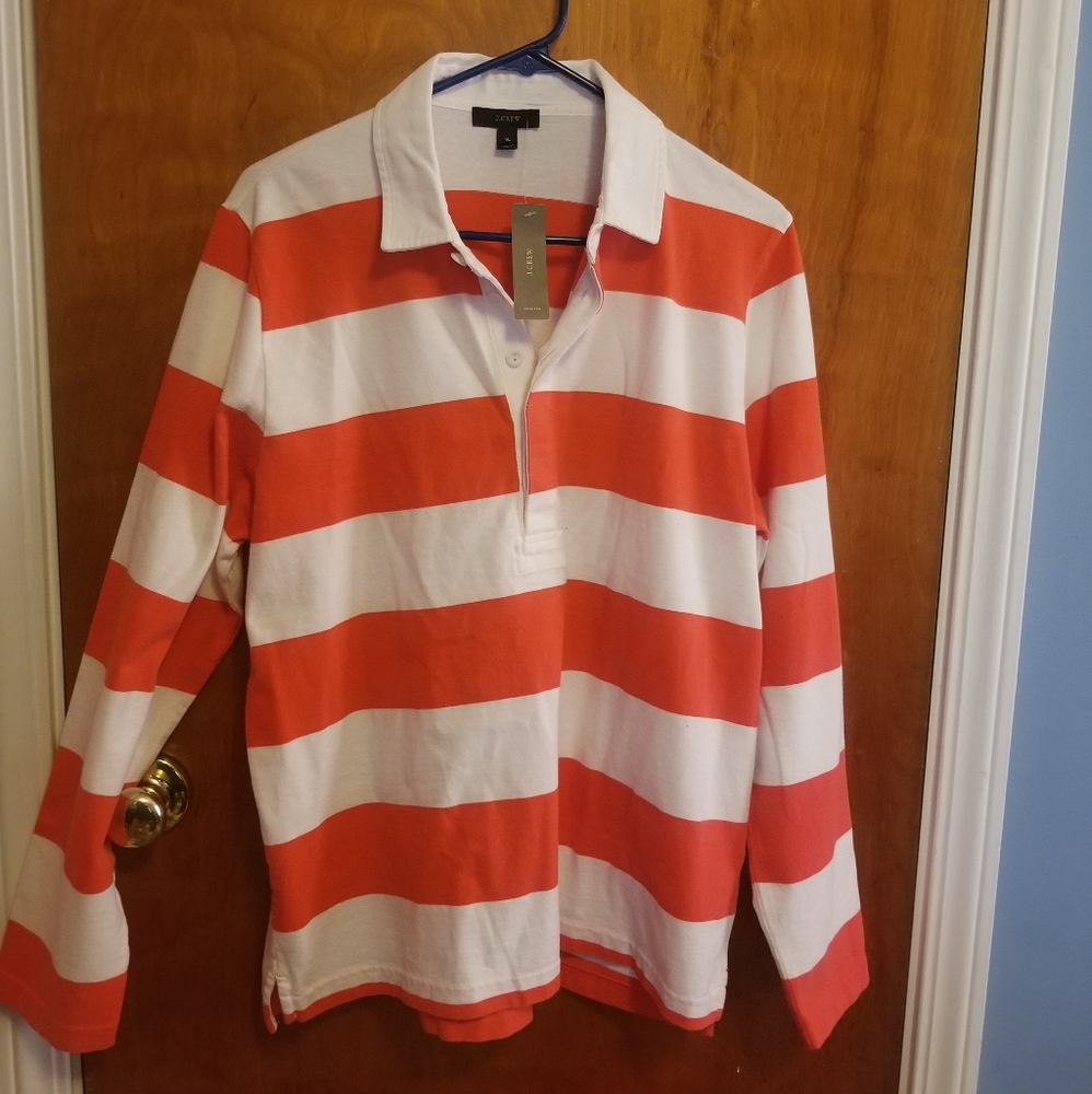 J Crew XL Rugby NWT